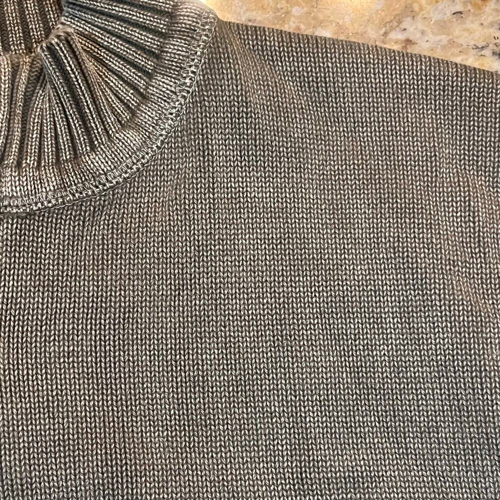 BKE Men’s XL Full Zip Sweater Jacket 100%‎ Cotton Brown Ribbed Knit Casual